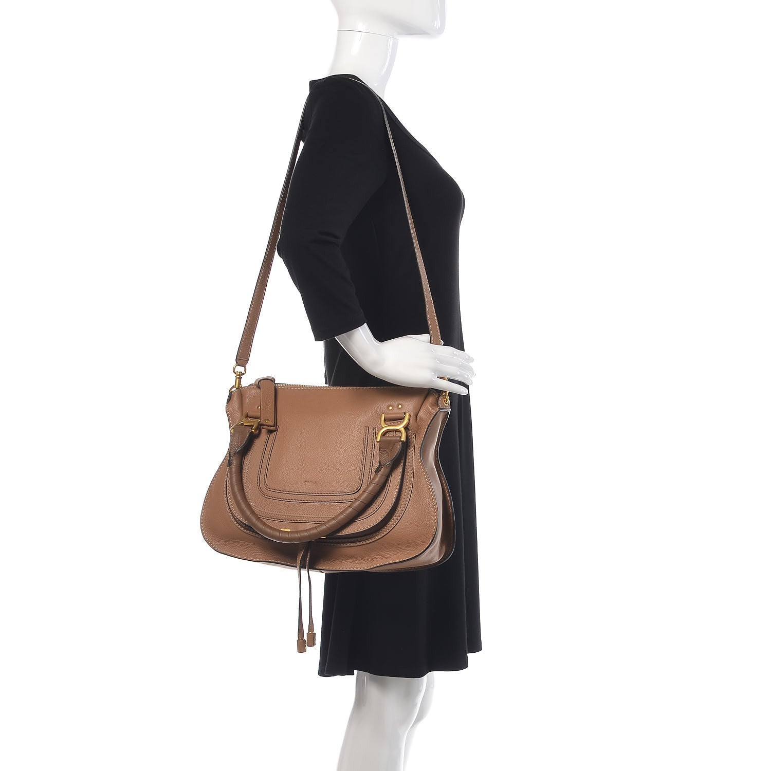 Chloe Calfskin Medium Marcie Satchel Nut 2 of 10