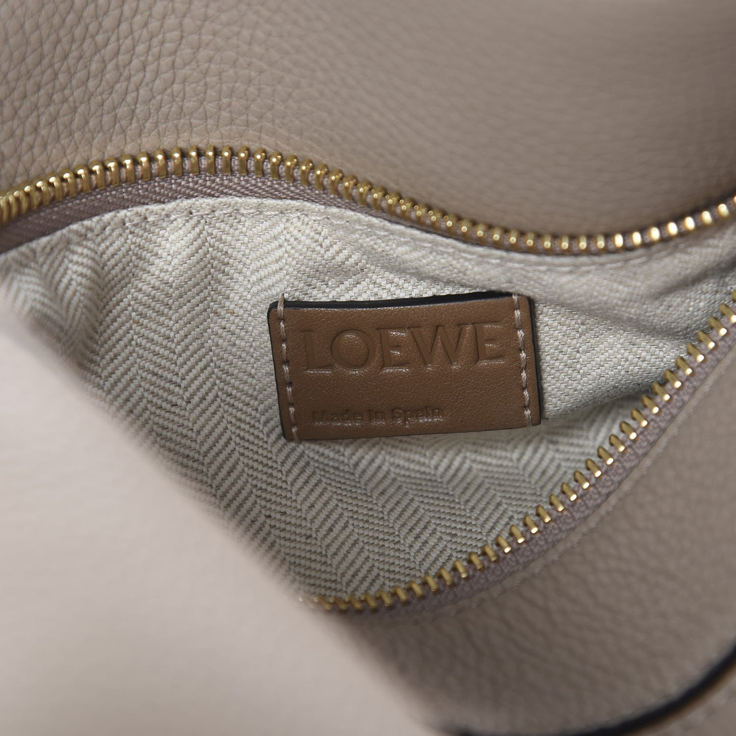 Grained Calfskin Small Puzzle Bag Sand Mink