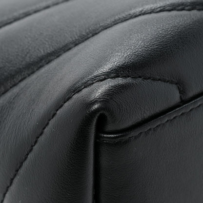 Saint Laurent Calfskin Y Quilted Monogram Monochrome Small Loulou Chain Satchel Black 16 of 17