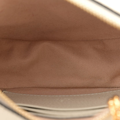 Gucci GG Supreme Monogram Textured Dollar Calfskin Web Mini Ophidia Half Moon Hobo Beige Ebony Mystic White 5 of 12