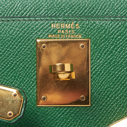 Hermes Courchevel Kelly Retourne 28 Vert Bengale 20 of 31