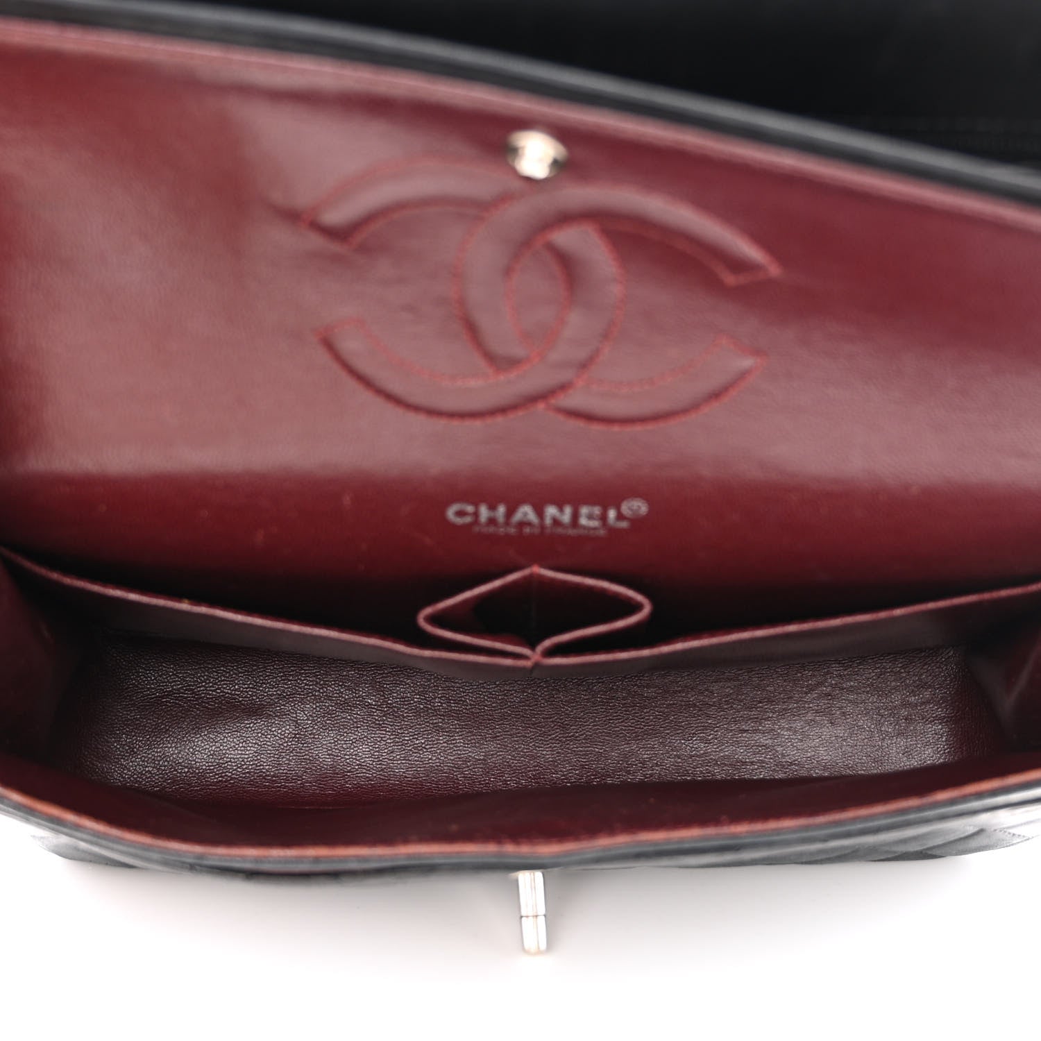 Chanel Lambskin Quilted Medium Double Flap Black 5 of 19