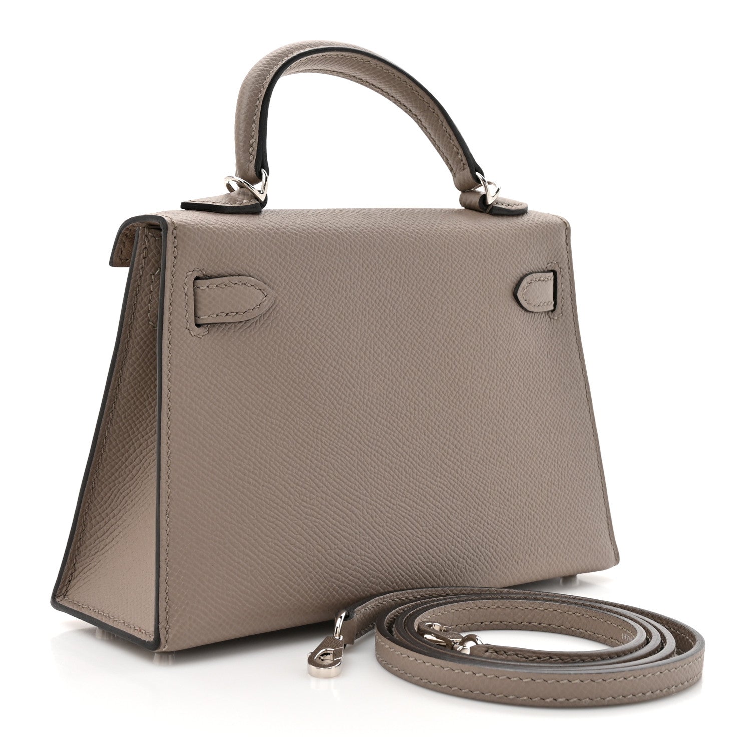 Hermes Epsom Mini Kelly Sellier 20 Gris Asphalte 3 of 12