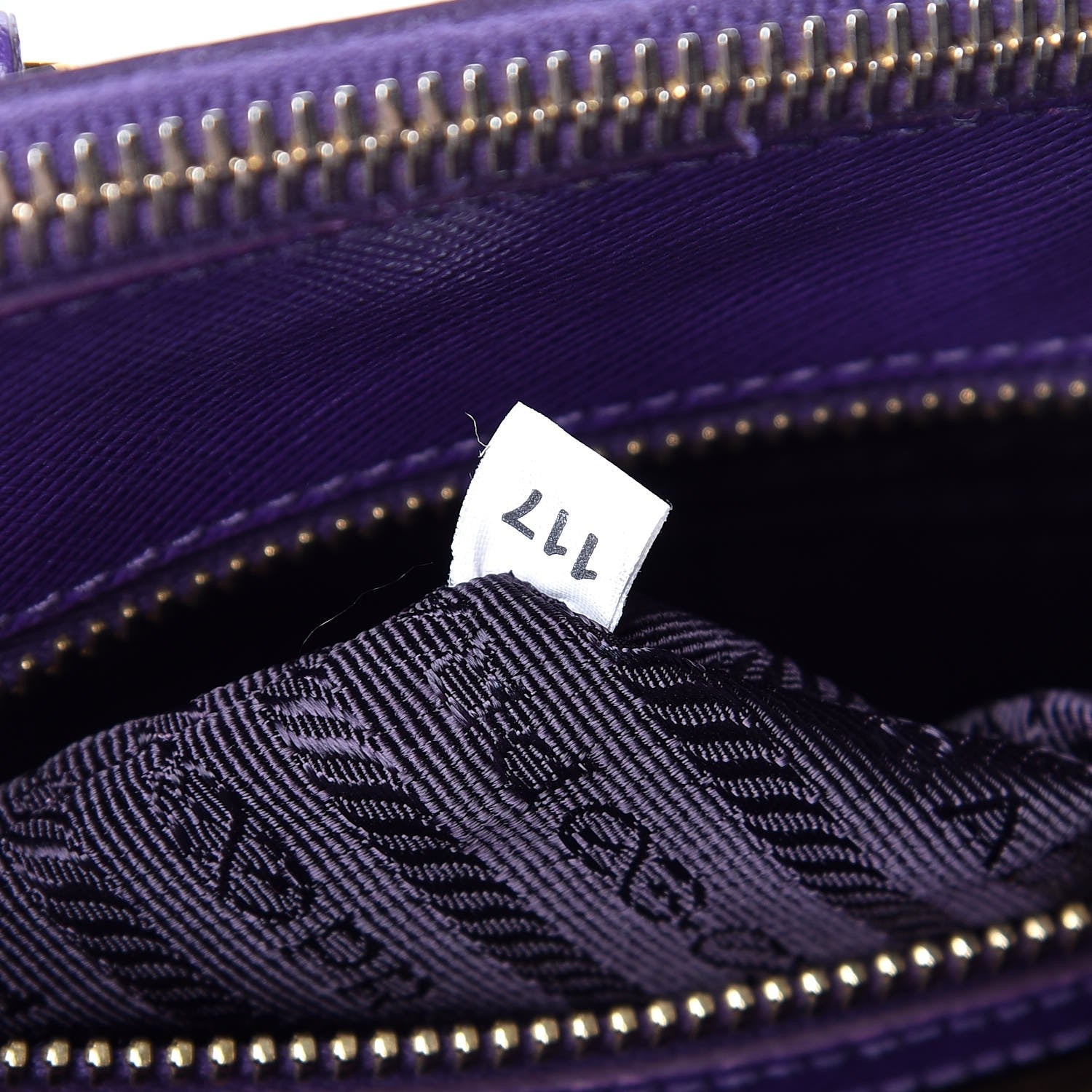 Prada Saffiano Small Galleria Double Zip Tote Viola 7 of 14
