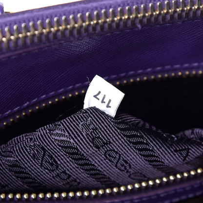 Prada Saffiano Small Galleria Double Zip Tote Viola 7 of 14