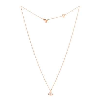 Bulgari 18K Rose Gold Diamond Divas' Dream Mini Pave Pendant Necklace 3 of 5