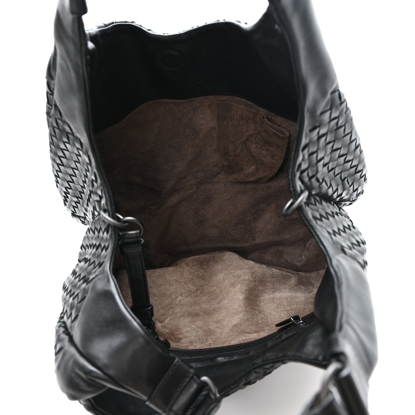 Nappa Intrecciato Medium Campana Black