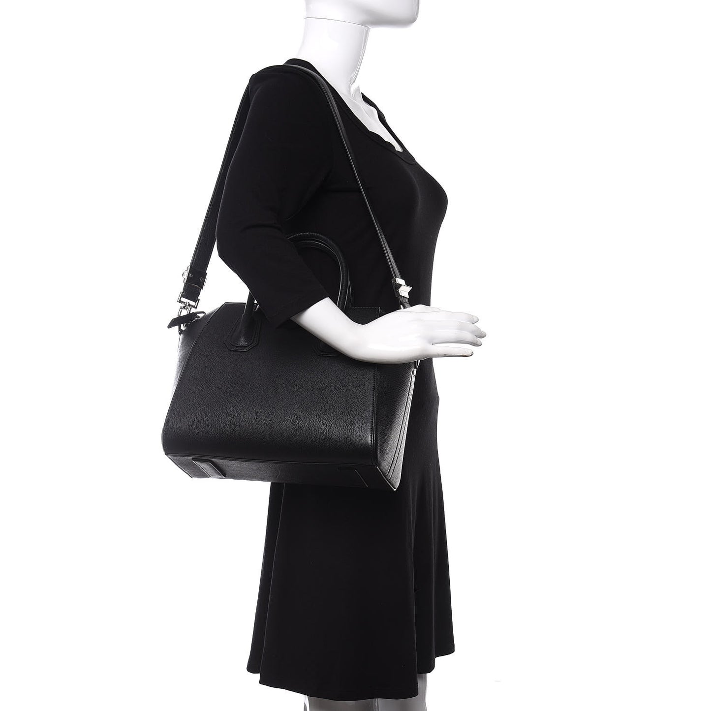 Sugar Goatskin Small Antigona Black