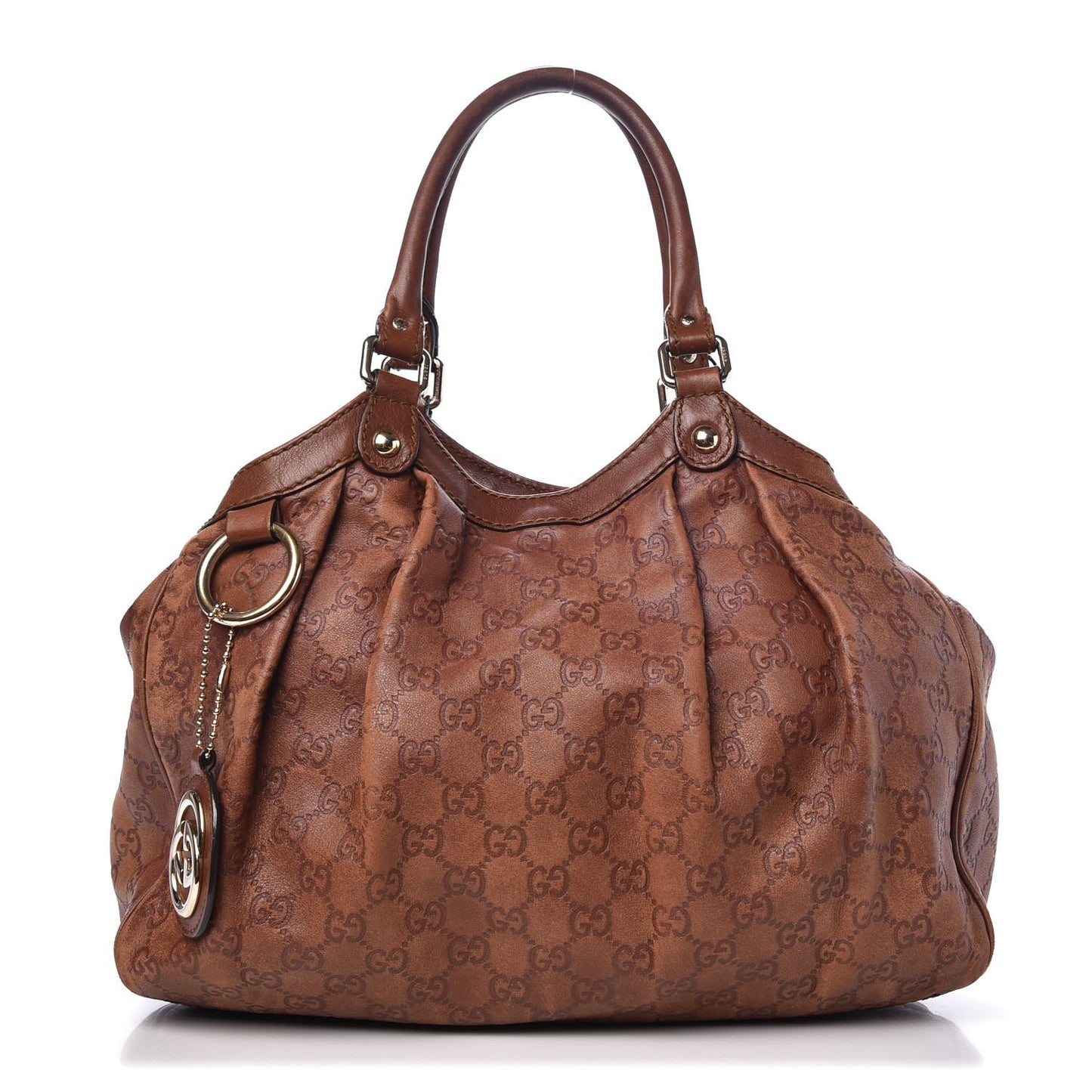 Guccissima Medium Sukey Tote Brown