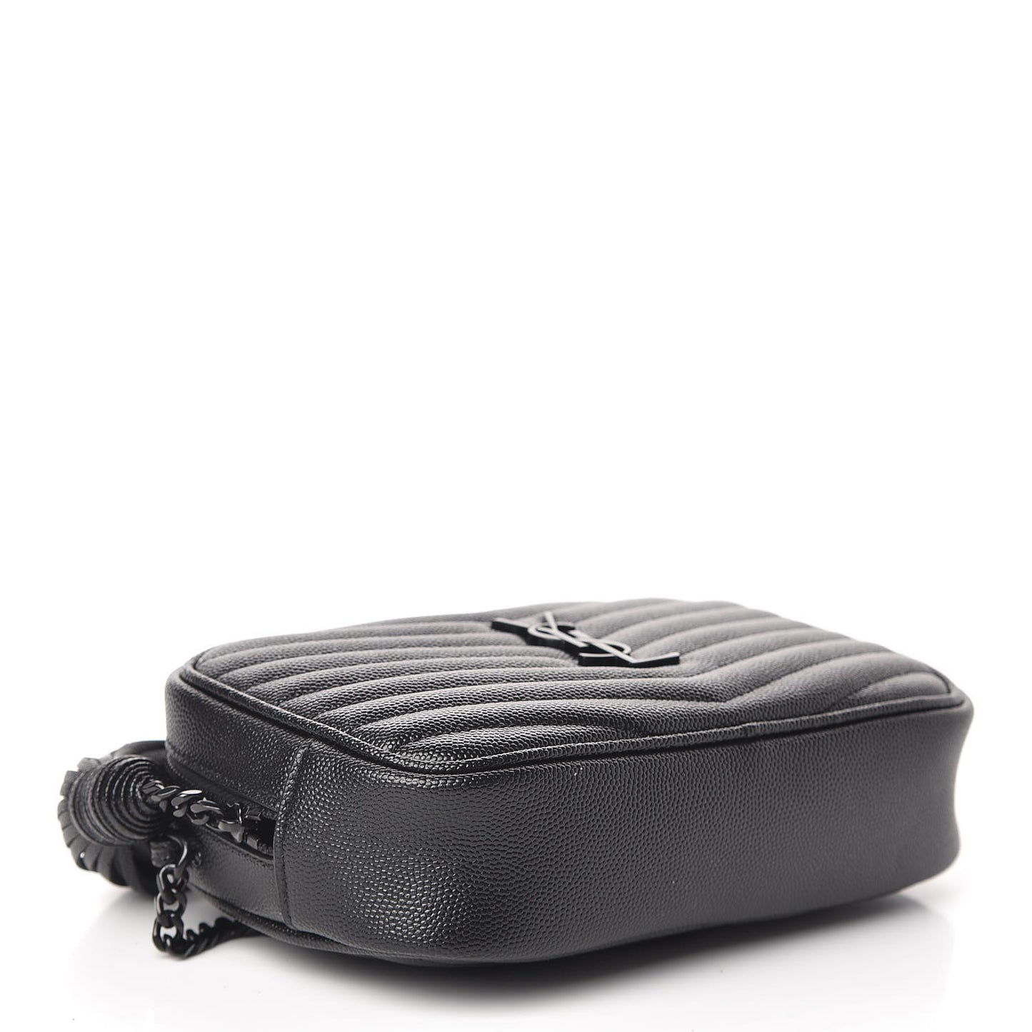 Grain De Poudre Matelasse Monogram Mini Lou Camera Bag Black