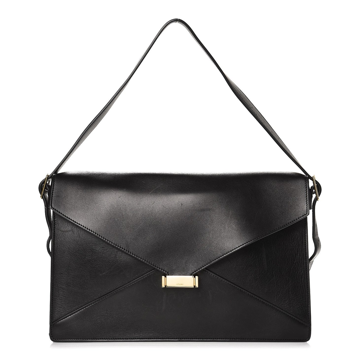 Smooth Calfskin Medium Diamond Shoulder Bag Black