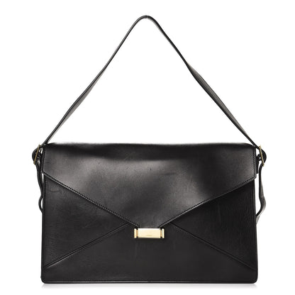 Celine Smooth Calfskin Medium Diamond Shoulder Bag Black 1 of 10