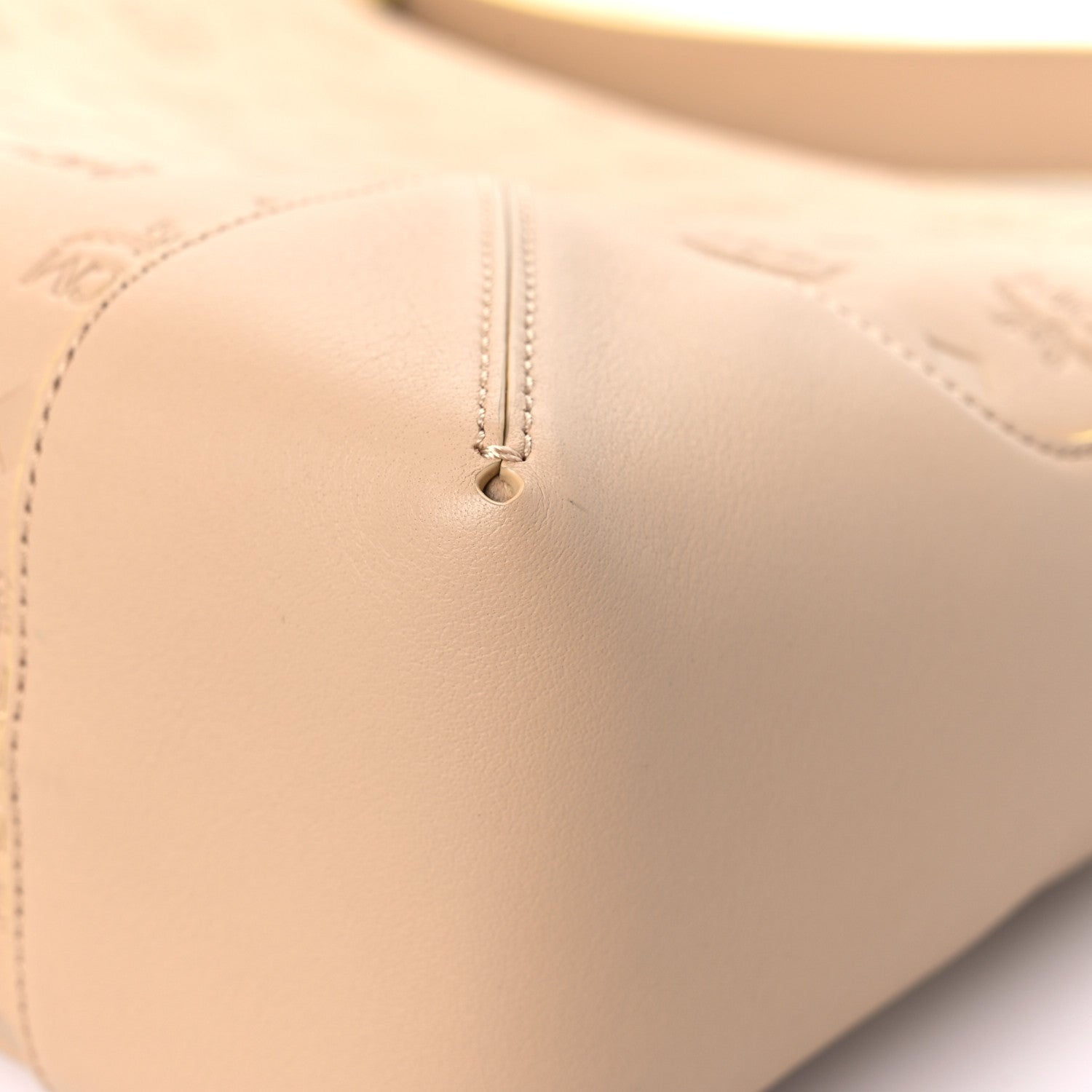 MCM Calfskin Ottomar Monogram Medium Klara Hobo Beige 8 of 11