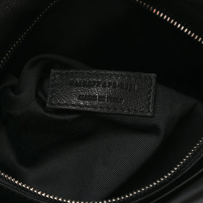 Saint Laurent Lambskin Quilted Medium Loulou Puffer Monogram Chain Satchel Black 8 of 11