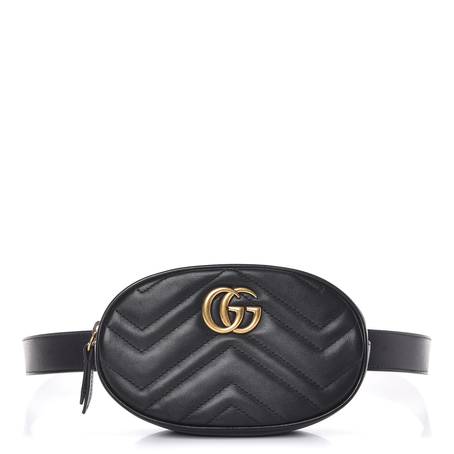 Calfskin Matelasse GG Marmont Belt Bag 95 38 Black