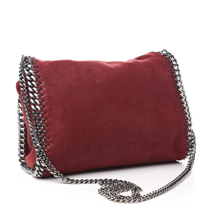Stella McCartney Shaggy Deer Mini Falabella Fold Over Tote Ruby 3 of 10