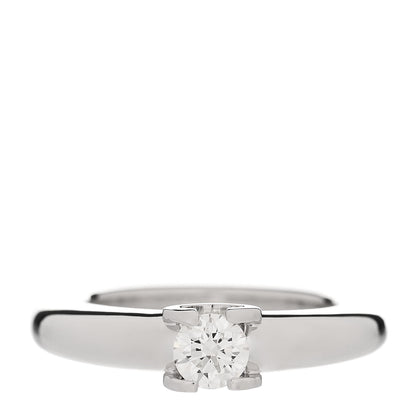 Cartier 18K White Gold Diamond .33ct Louis Cartier Engagement Ring 47 4 1 of 7