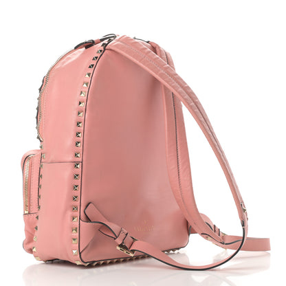 Valentino Garavani Vitello Medium Rockstud Backpack Peau D'Abricot 3 of 15