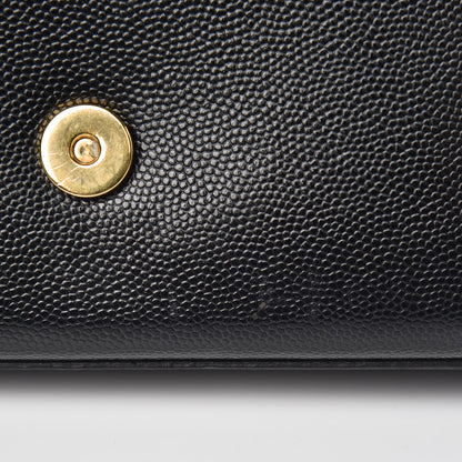 Saint Laurent Grain De Poudre Small Monogram Kate Satchel Black 9 of 12