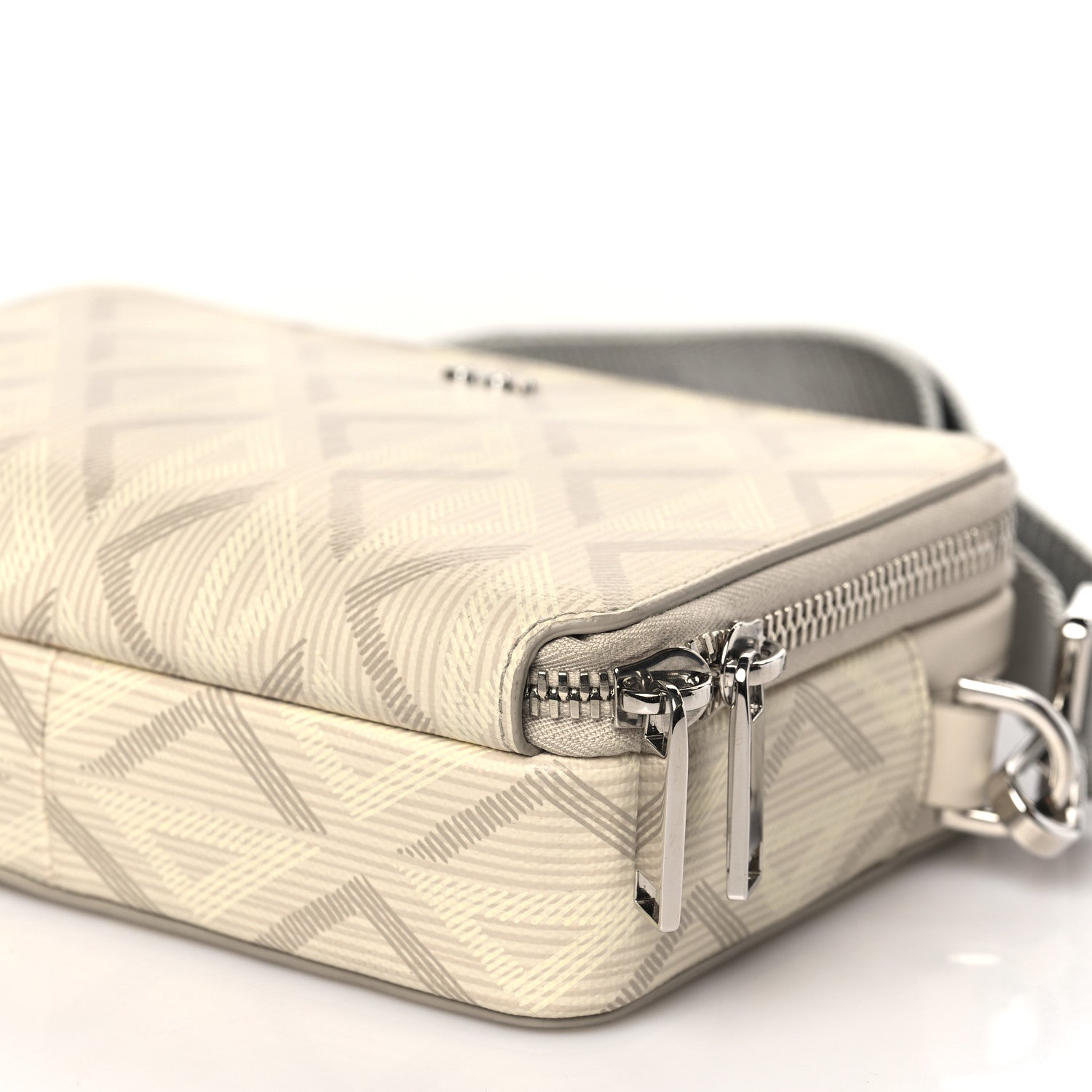 Christian Dior Coated Canvas CD Diamond Messenger Pouch Natural 10 of 10