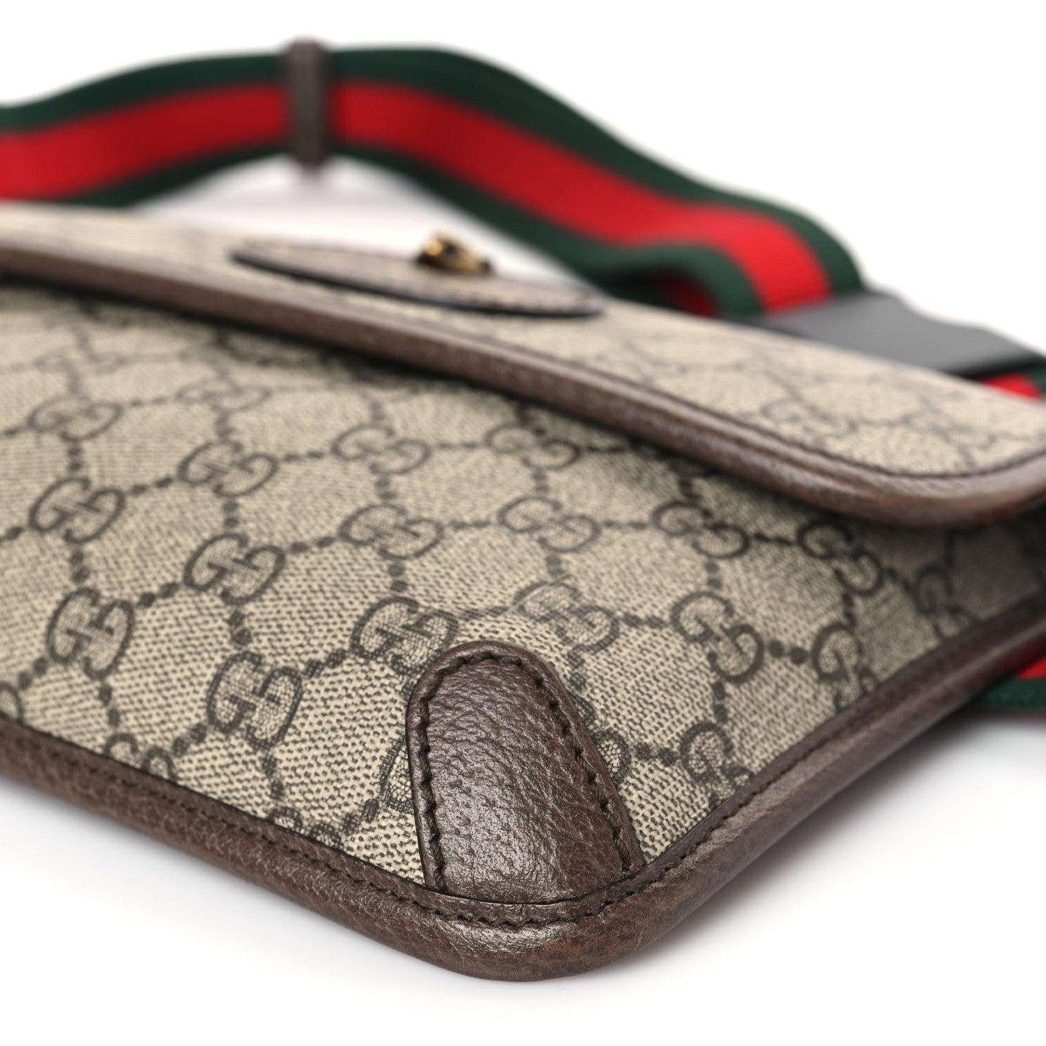 Gucci GG Supreme Monogram Neo Vintage Web Belt Bag Brown 9 of 9