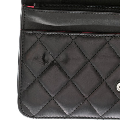 Chanel Calfskin Quilted Cambon Wallet On Chain WOC Black 11 of 14