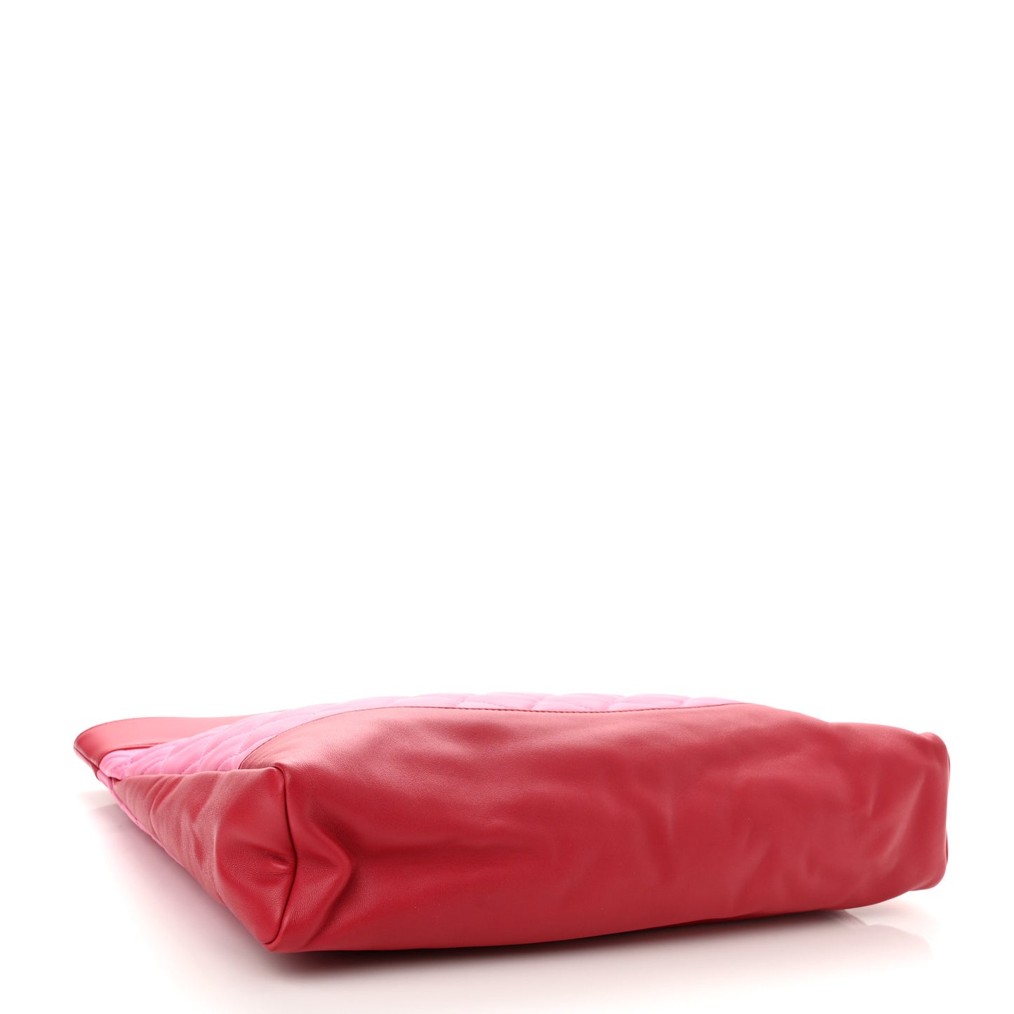Lambskin Quilted Large 31 Shopping Bag Pink Light Red