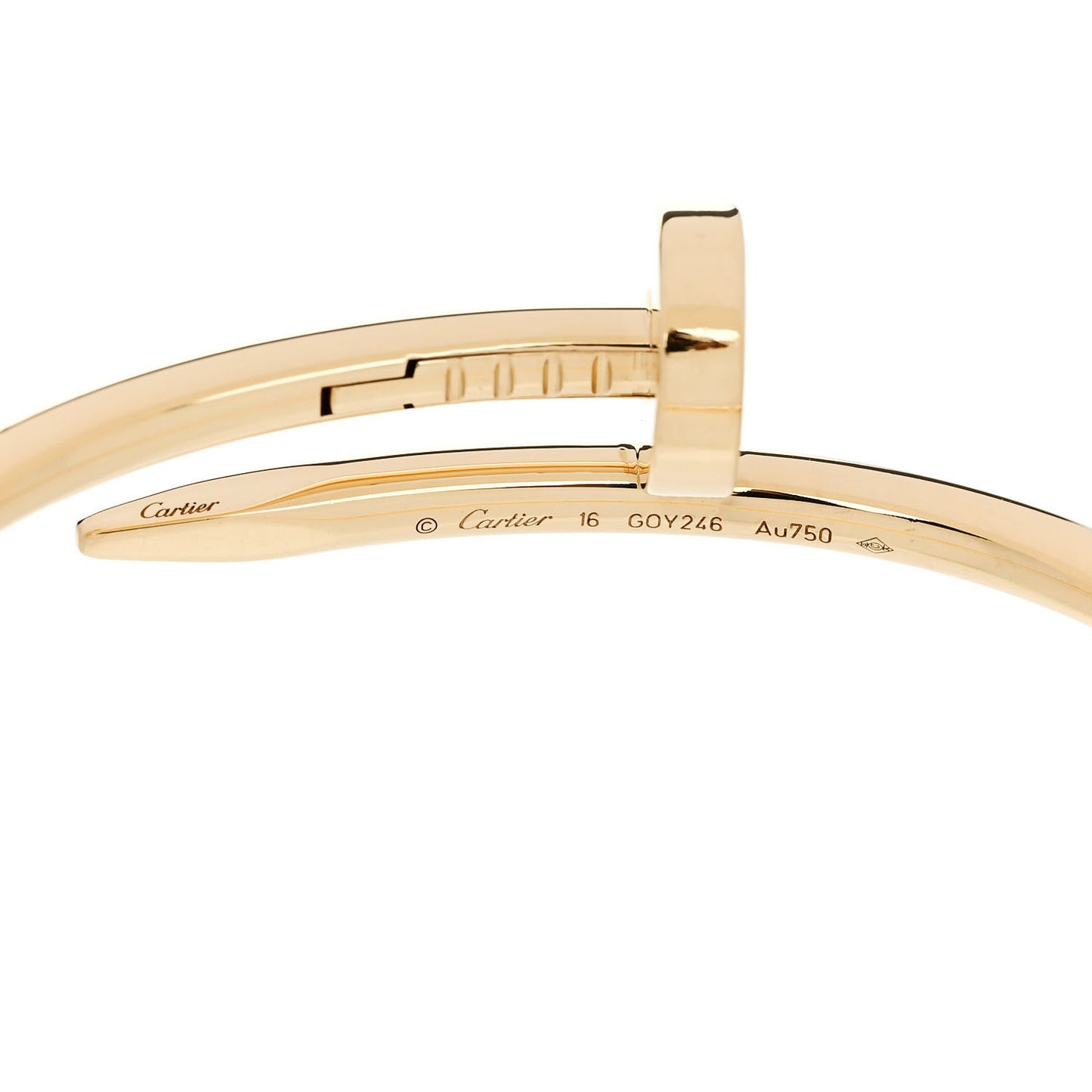 18K Yellow Gold Juste Un Clou Bracelet 16