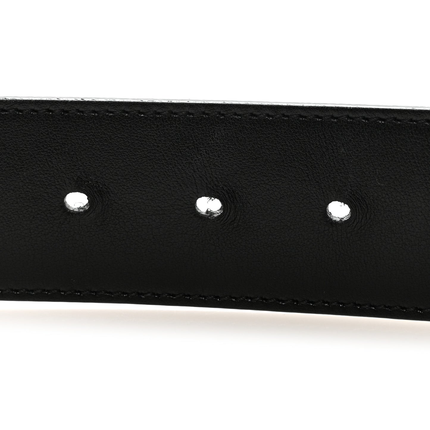 Plutone Calfskin Palladium Double G 40mm Belt 110 44 Belt Black