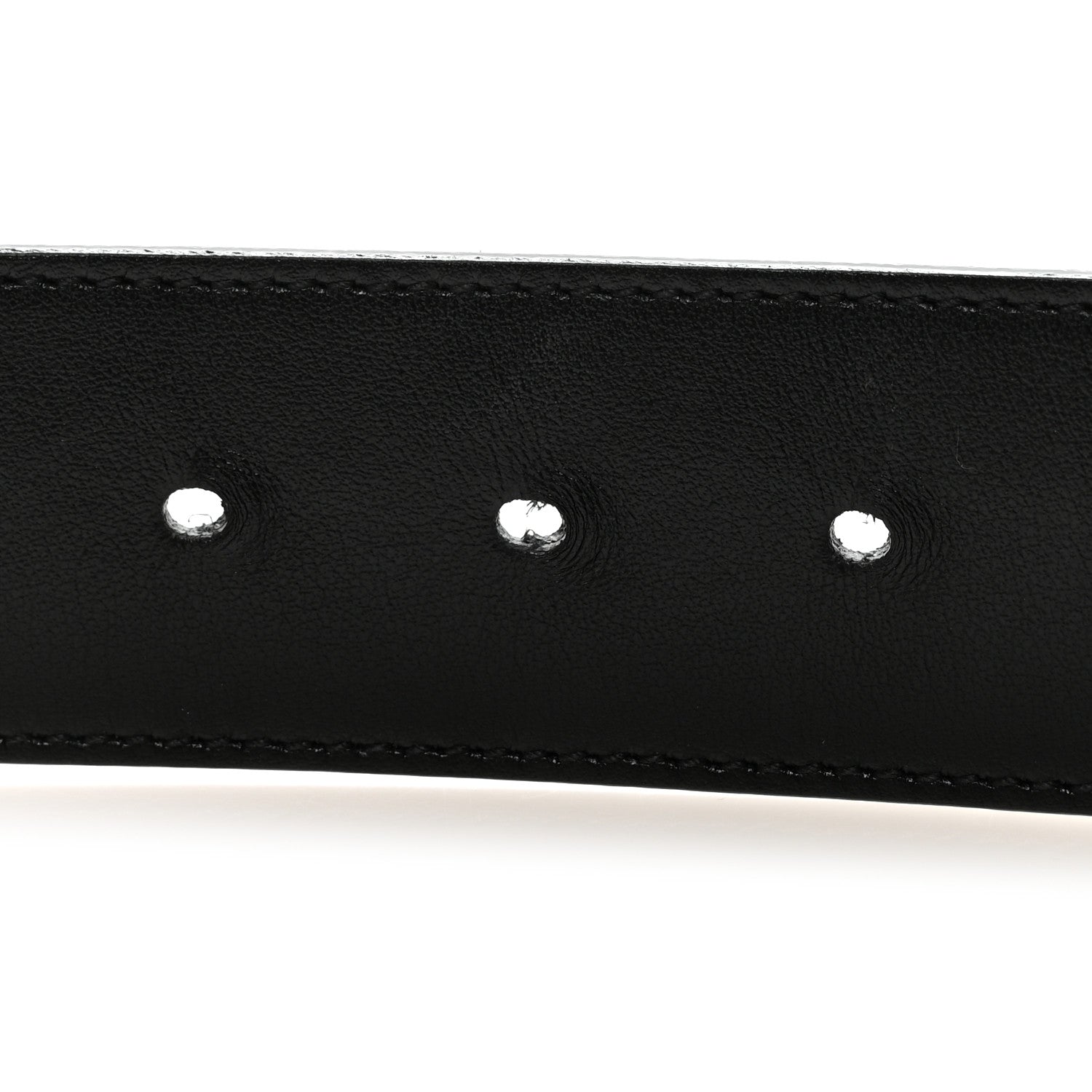 Gucci Plutone Calfskin Palladium Double G 40mm Belt 110 44 Belt Black 3 of 5