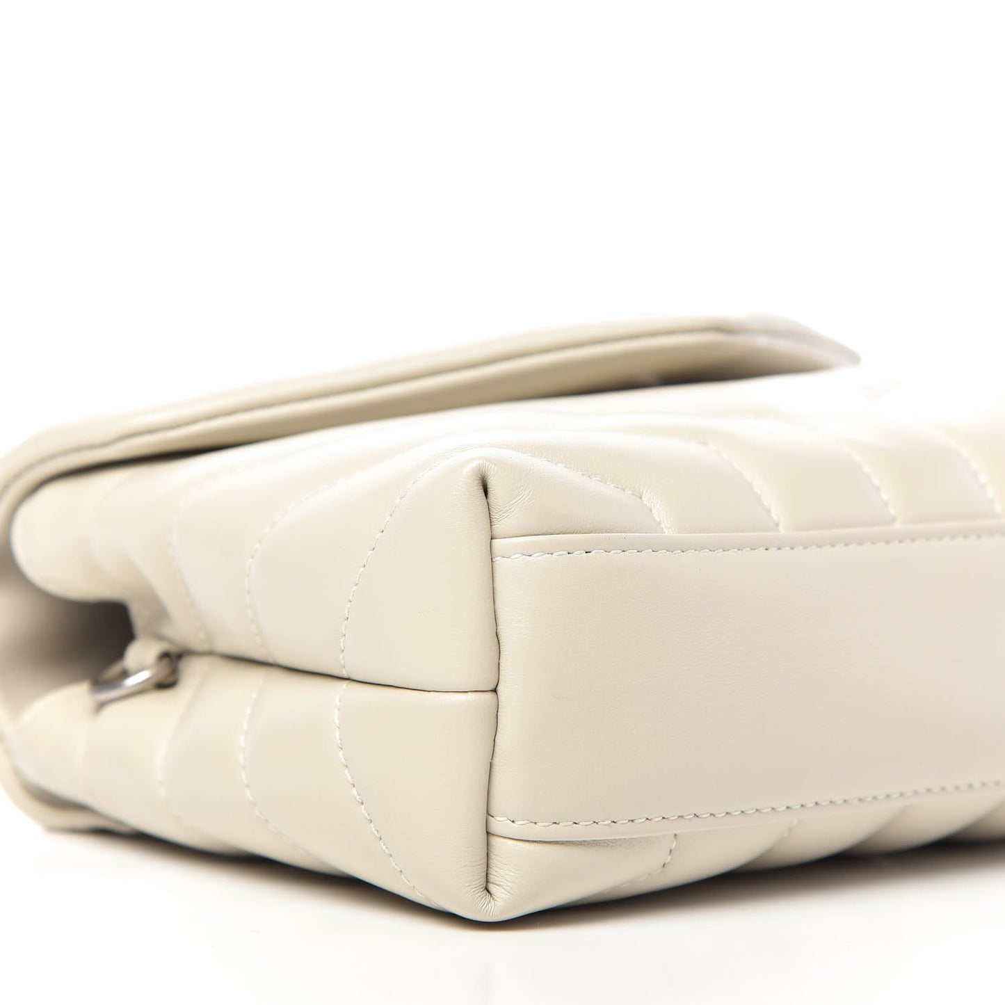 Calfskin Y Quilted Monogram Toy Loulou Crossbody Bag Ivory