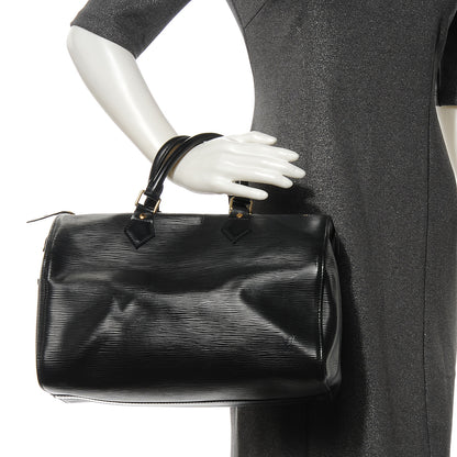 Louis Vuitton Epi Speedy 30 Black 2 of 9