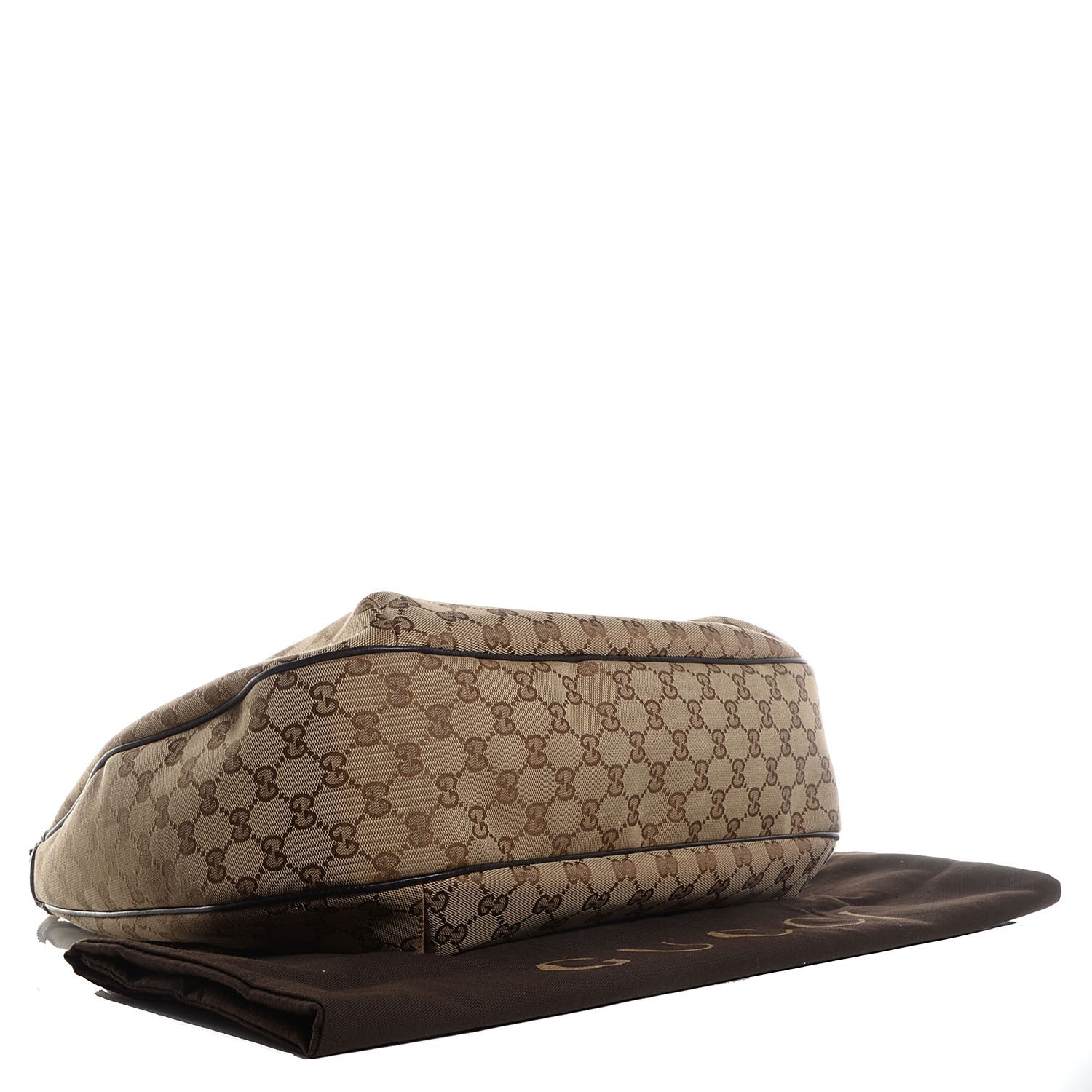 Gucci Monogram Large New Ladies Web Hobo Dark Brown 4 of 9