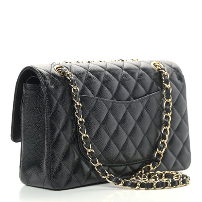 Chanel Caviar Quilted Medium Double Flap Black 3 of 12