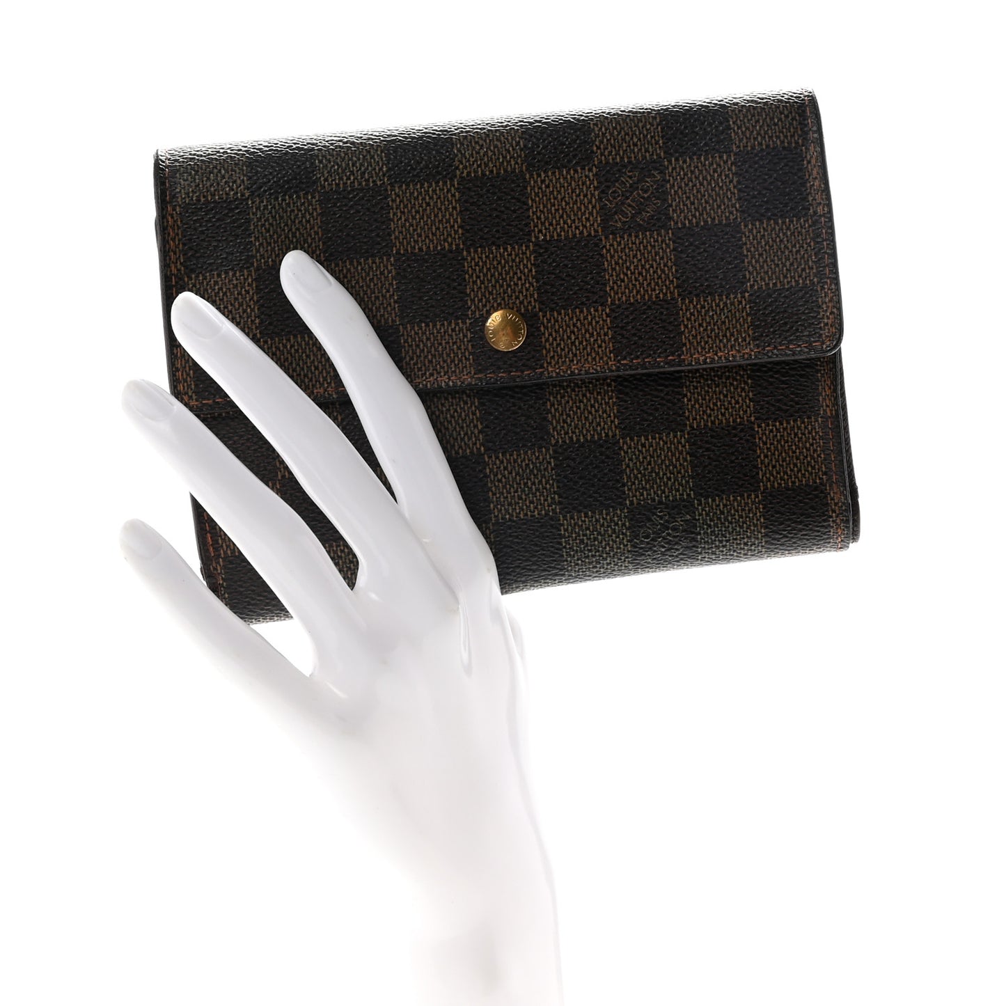 Damier Ebene Porte Tresor Etui Papiers Wallet