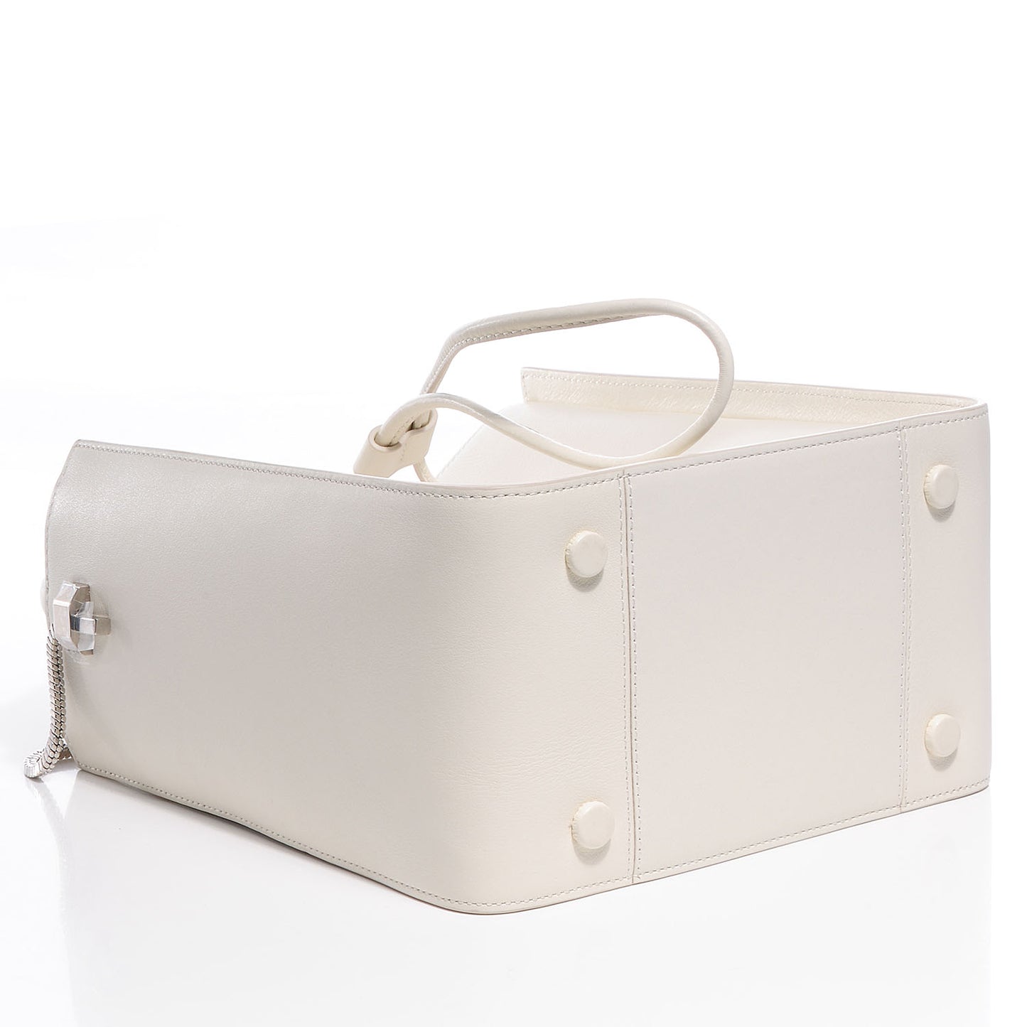 3.1 Smooth Leather Small Soleil Bucket Bag Off White