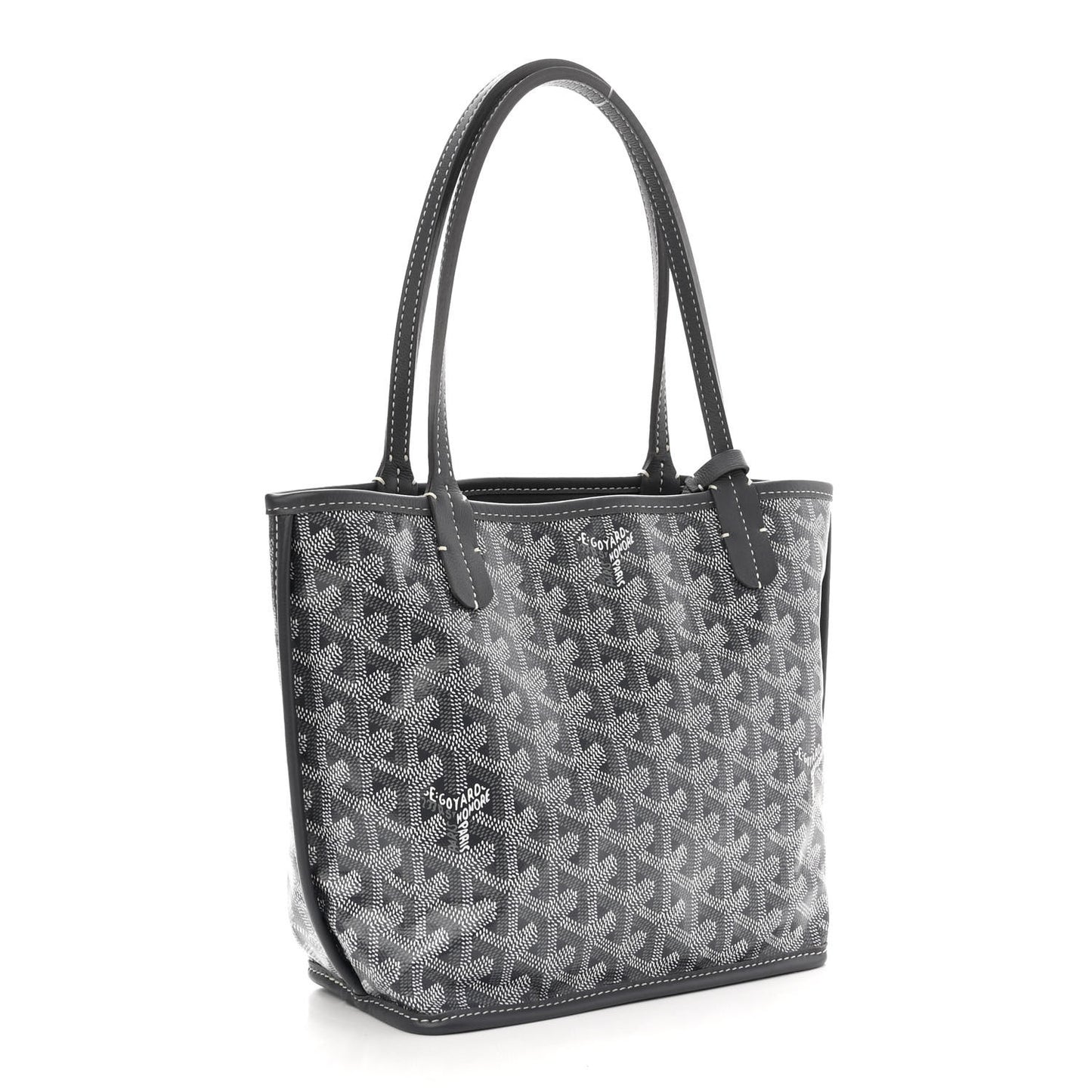 Goyardine Reversible Mini Anjou Grey