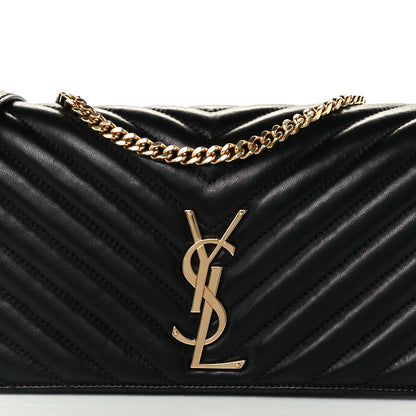 Saint Laurent Lambskin Matelasse Monogram Kate 99 Black 9 of 17