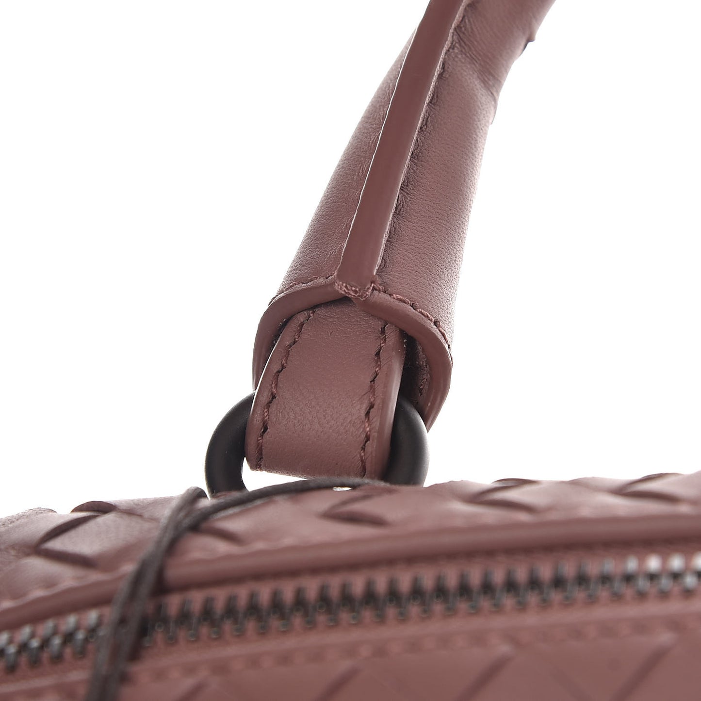 Nappa Intrecciato Satchel Dusty Rose