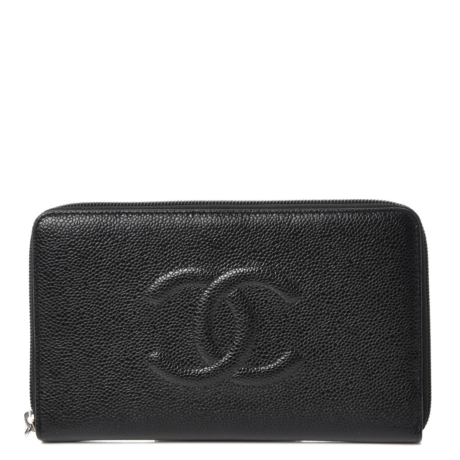 Chanel Caviar Timeless Large Zip Wallet Black 1 of 9