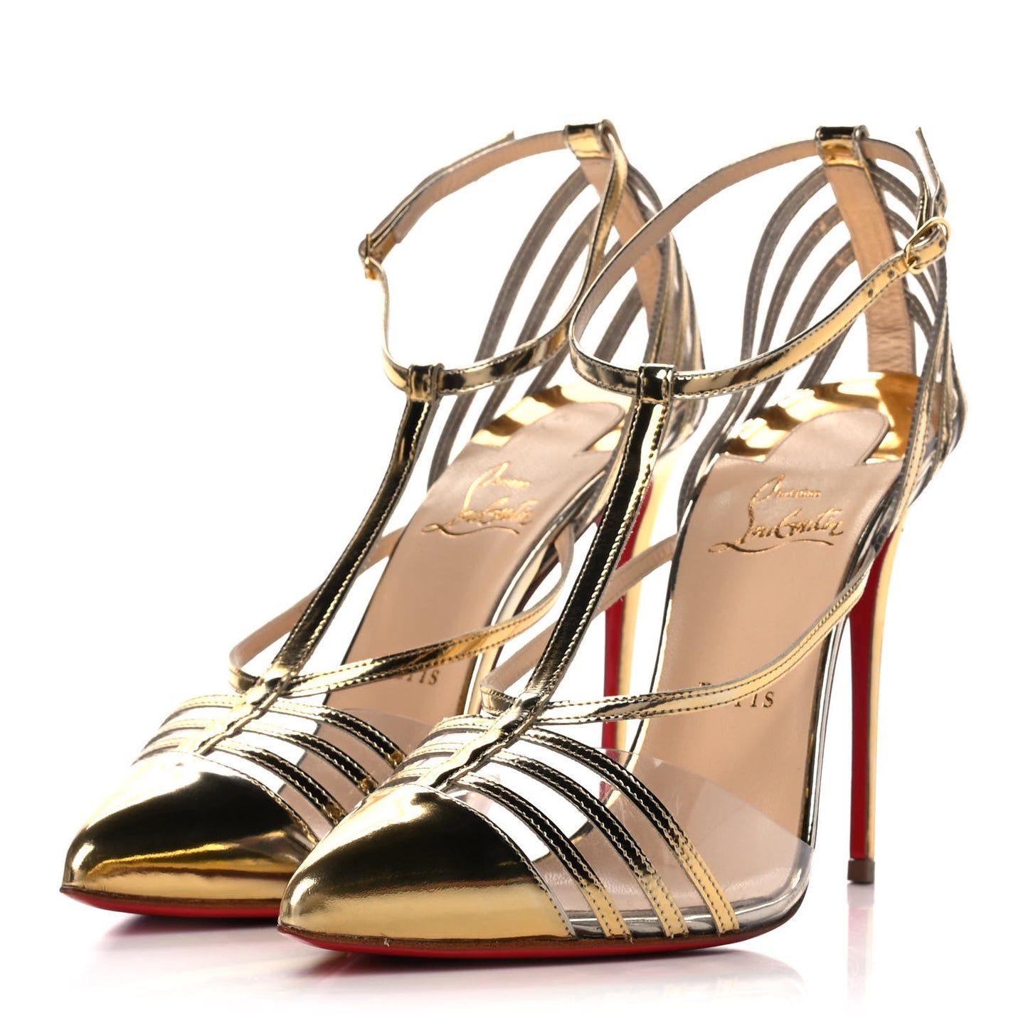 Patent PVC Deck 100 Pumps 40.5 Gold