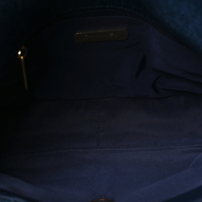 Chanel Denim Quilted Large Chanel 19 Flap Blue 5 of 10