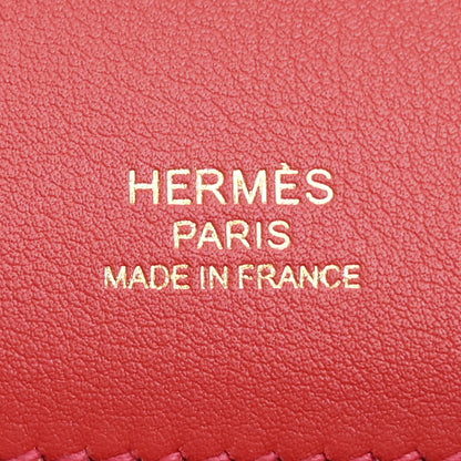 Hermes Swift Kelly Cut Clutch Pochette Vermillion 6 of 14