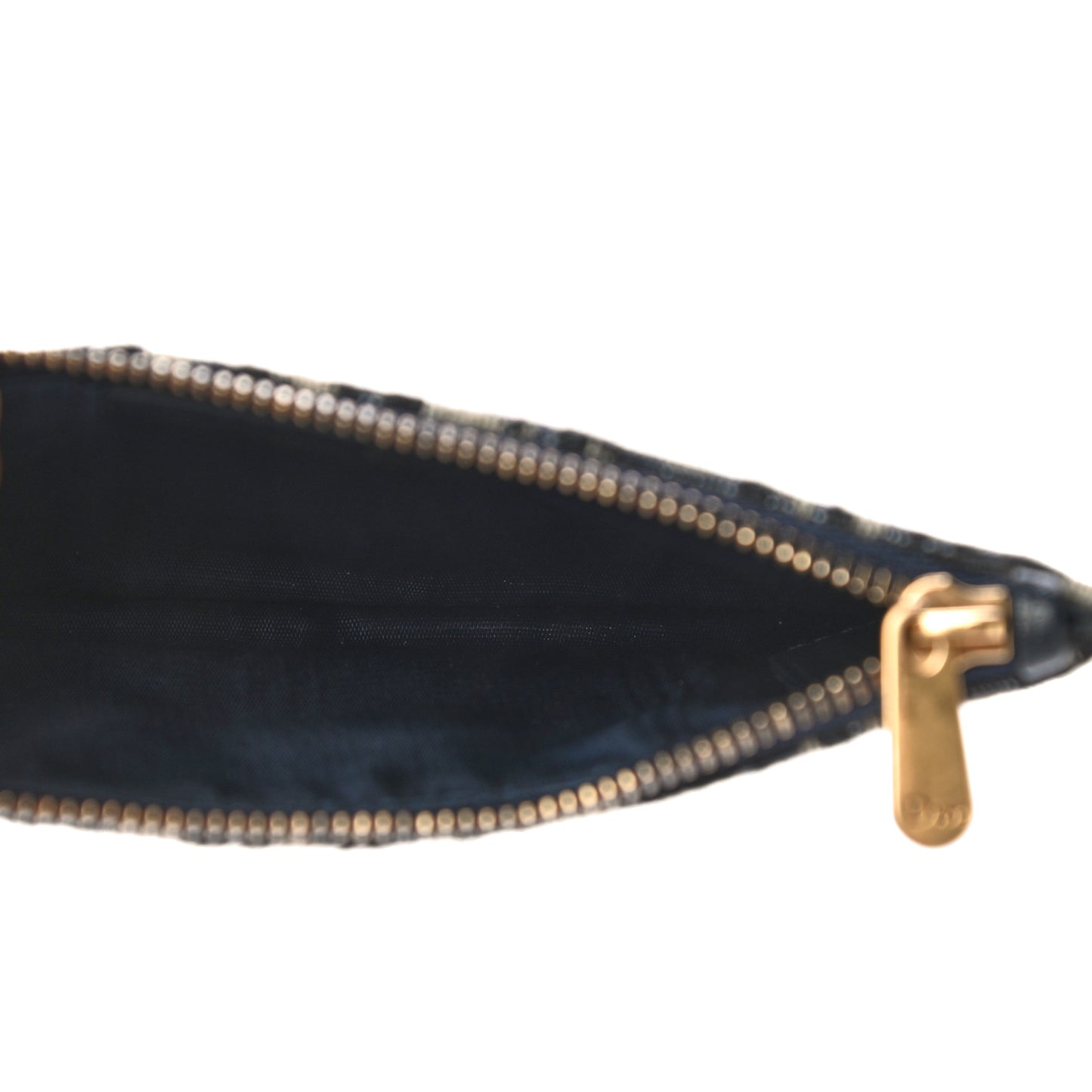 Oblique Saddle Chain Long Wallet Blue