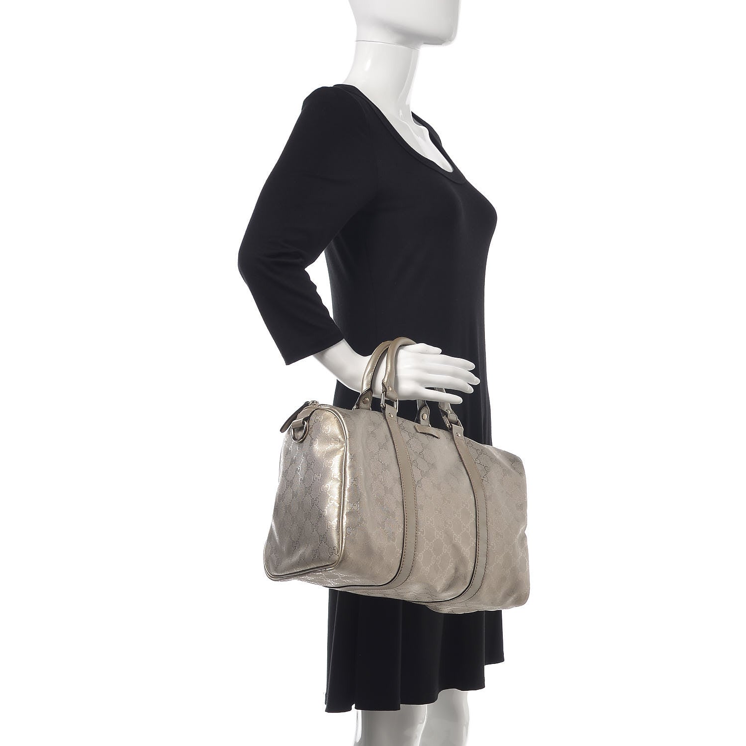 Gucci Imprime Monogram Medium Joy Boston Silver 2 of 8