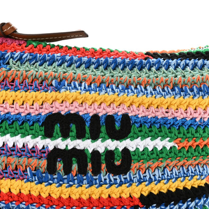 Miu Miu Fabric Crochet Pouch Multicolor 8 of 12