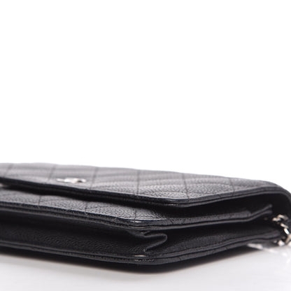 Chanel Caviar Quilted Wallet On Chain WOC Black 7 of 12