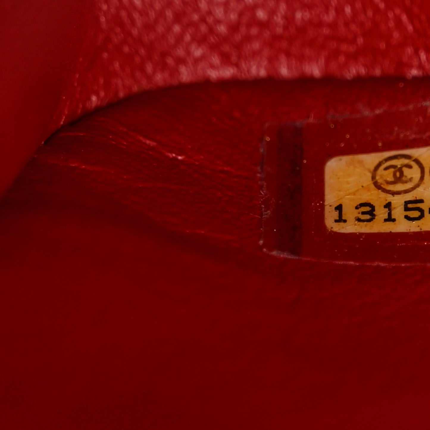 Patent Quilted Jumbo Single Flap Red