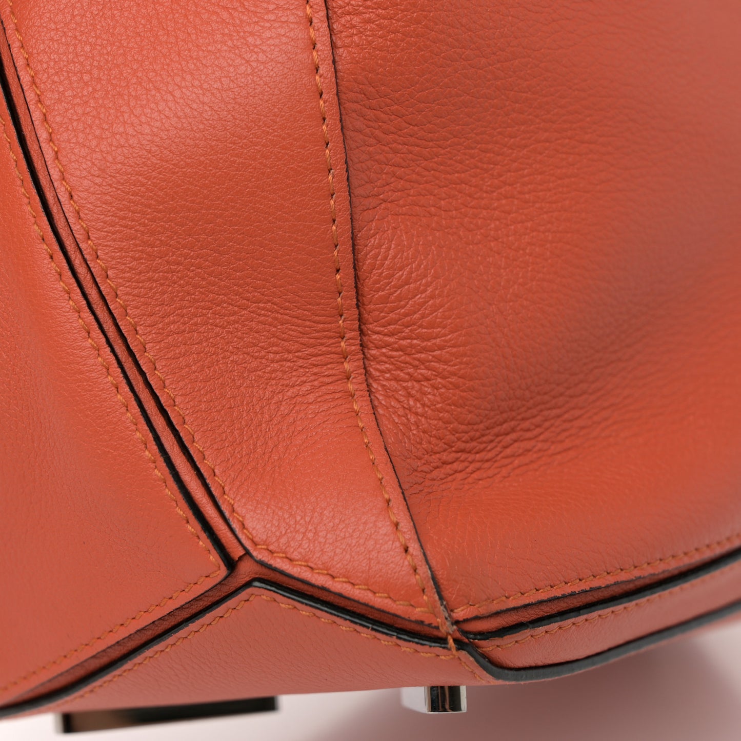 Calfskin Small Puzzle Bag Coral
