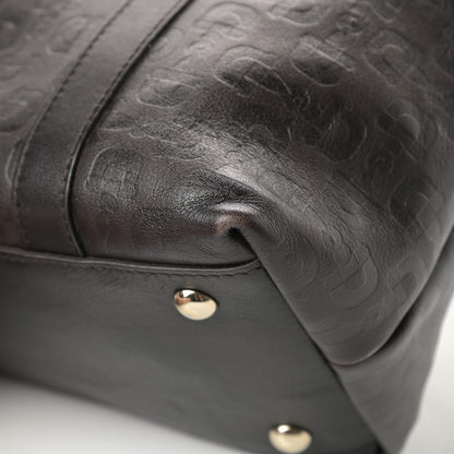 Gucci Calfskin Horsebit Embossed Medium Abbey Tote Dark Brown 11 of 14